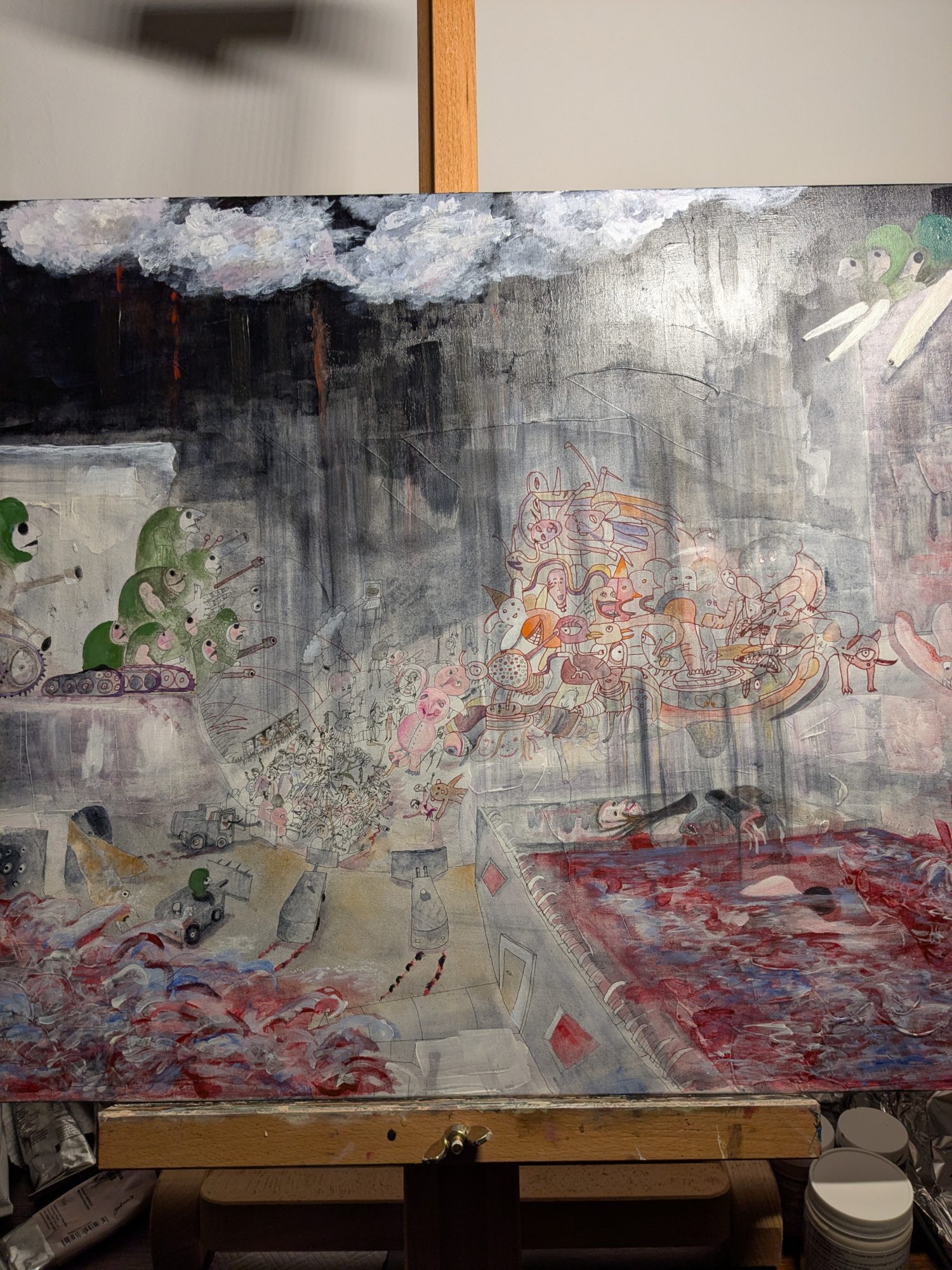The horrors of contemporary wars (detail)