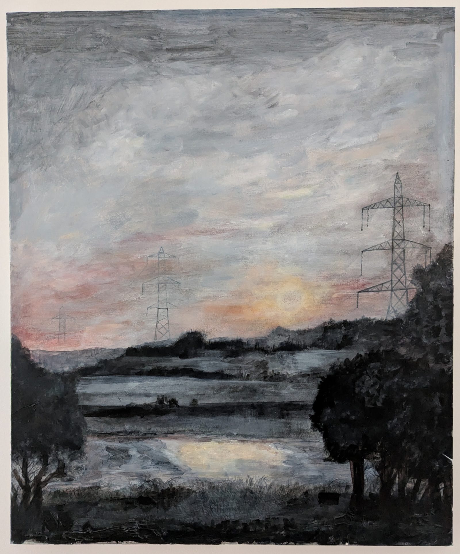 Dawn on the River Mersey, East Didsbury