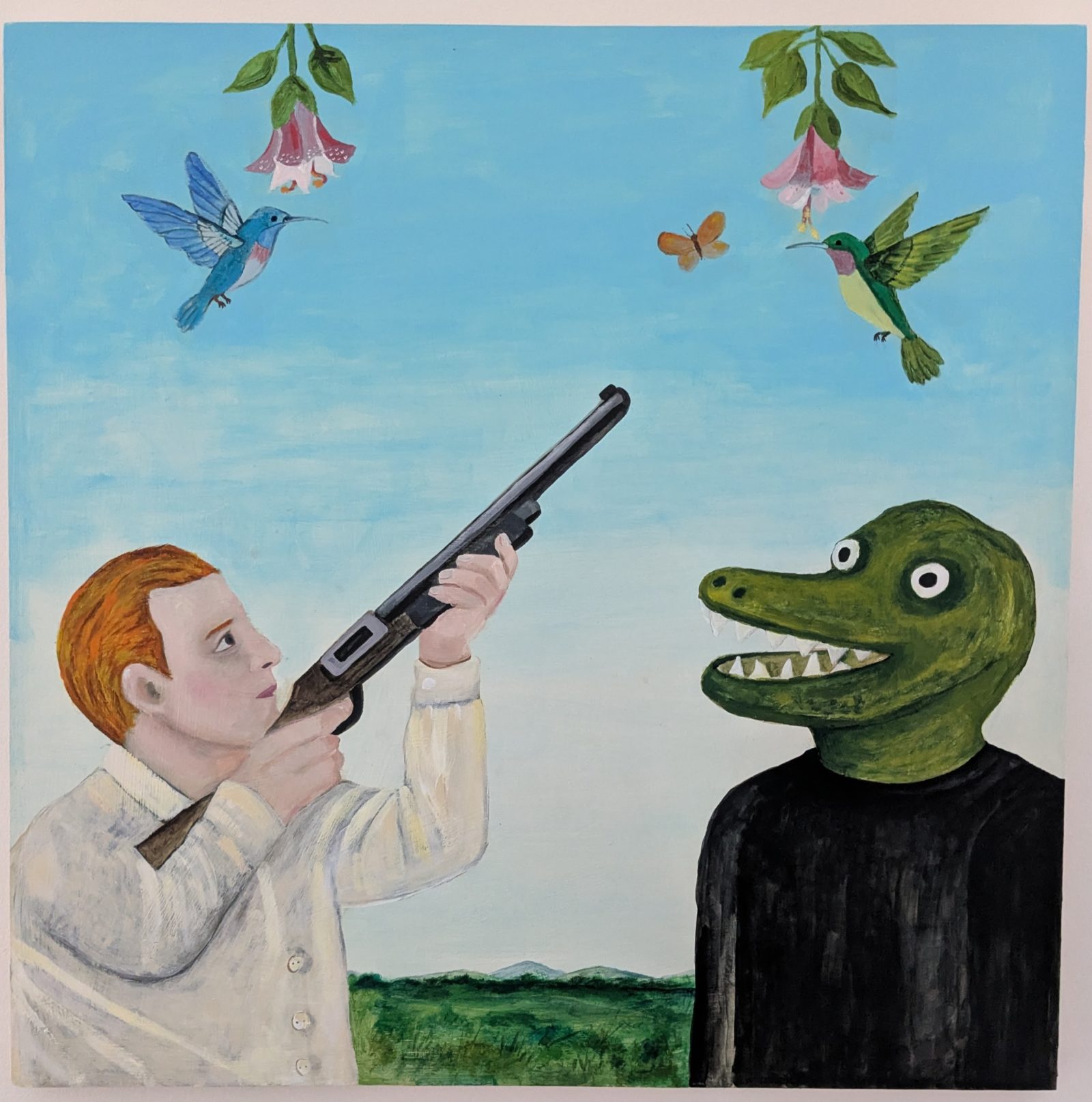 The Hank and the Hummingbirds in the Blue Chimney